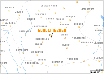 map of Gonglingzhen