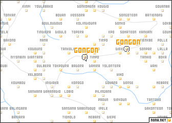 map of Gongon