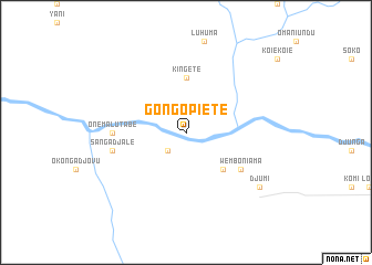 map of Gongo-Piete