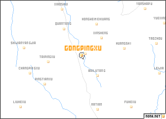 map of Gongpingxu