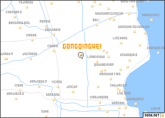 map of Gongqingwei