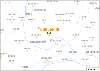 map of Gongshan