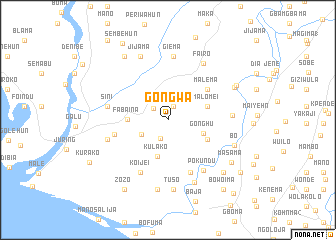 map of Gongwa