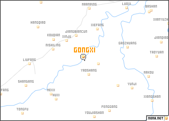 map of Gongxi