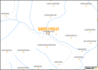 map of Gongyingzi