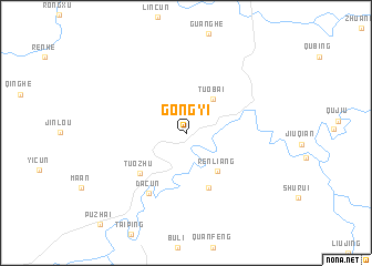 map of Gongyi