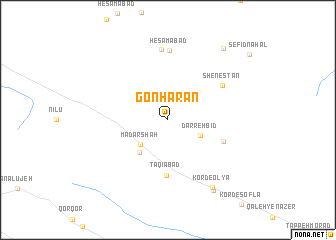 map of Gonharān