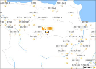 map of Goníai