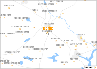 map of Gonic