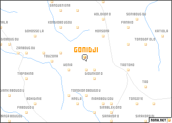 map of Gonidji