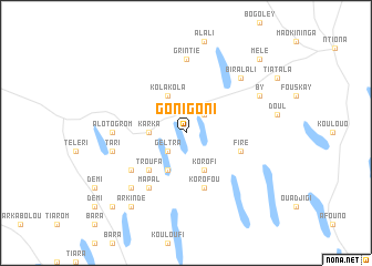 map of Goni Goni