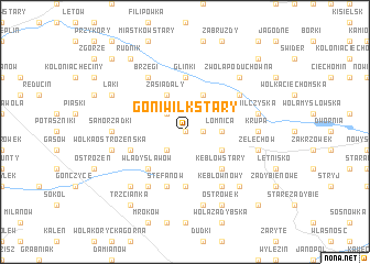 map of Goniwilk Stary