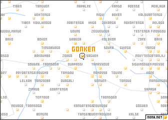 map of Gonken