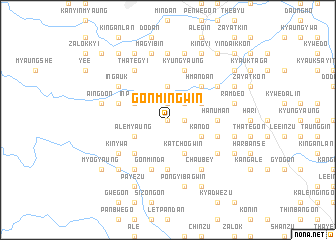 map of Gonmingwin