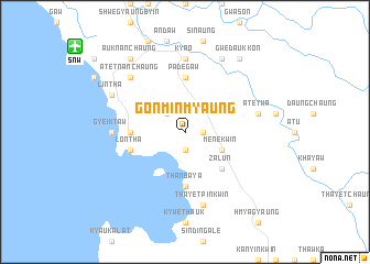 map of Gonmin-myaung