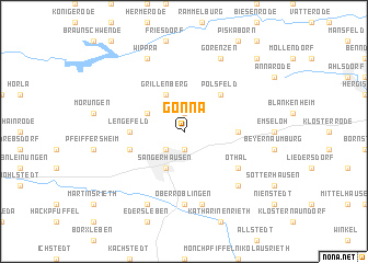 map of Gonna