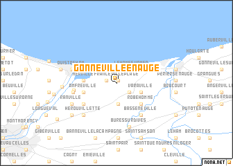 map of Gonneville-en-Auge