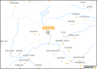 map of Gónnoi
