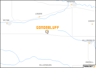 map of Gonoa Bluff