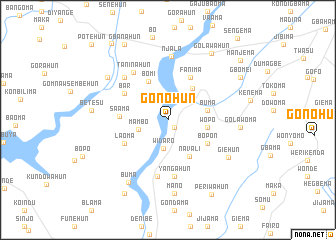 map of Gonohun