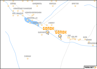 map of Gonok