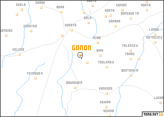 map of Gonon