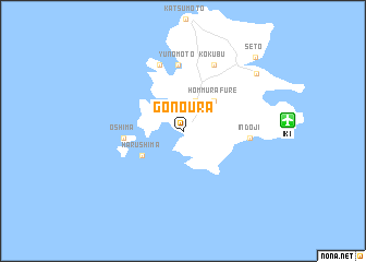 map of Gōnoura