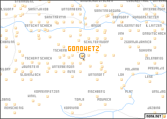 map of Gonowetz