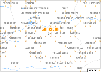 map of Gonrieux