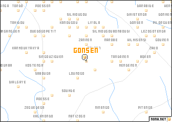 map of Gonsen