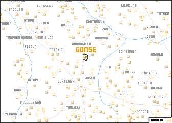 map of Gonsé