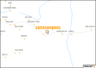 map of Gonssambang