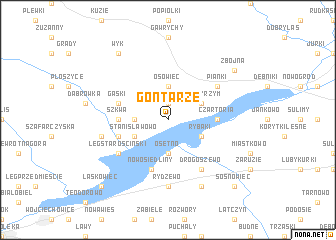 map of Gontarze