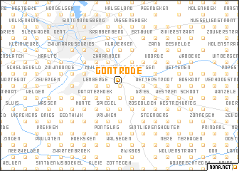 map of Gontrode
