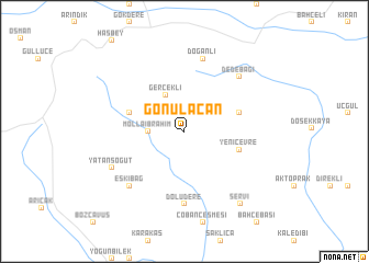 map of Gönülaçan