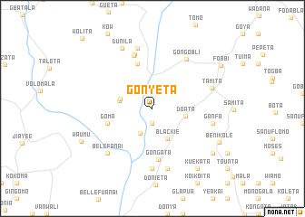 map of Gonyeta