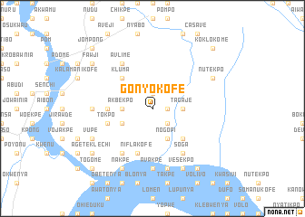 map of Gonyokofe