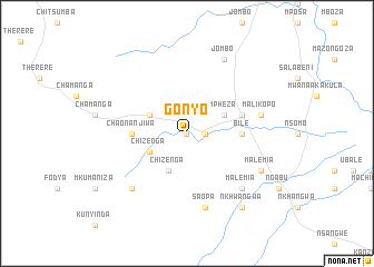 map of Gonyo