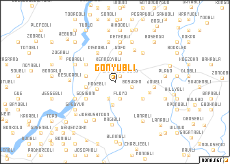 map of Gonyubli