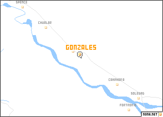 map of Gonzales