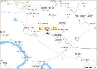 map of Gonzales