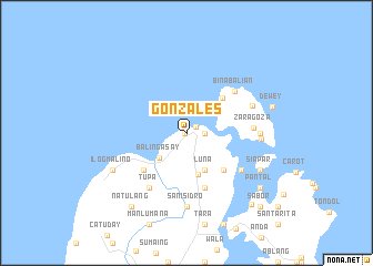 map of Gonzales