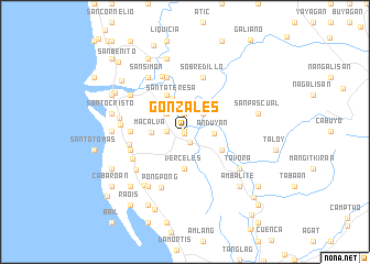 map of Gonzales