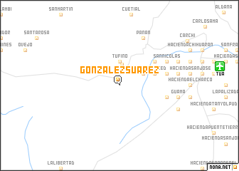 map of González Suárez