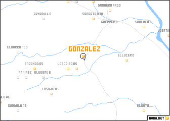 map of González