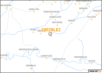 map of González