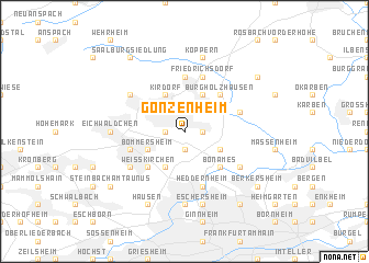 map of Gonzenheim