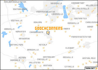 map of Gooch Corners