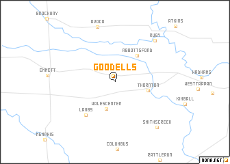 map of Goodells