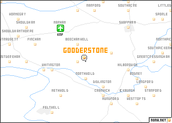 map of Gooderstone